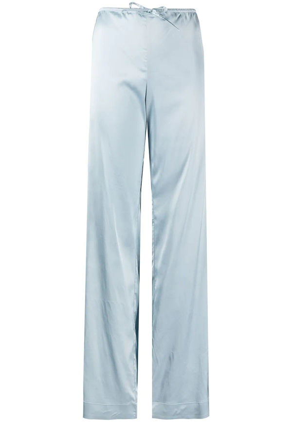 Jacquemus byxor med vida ben - Blå