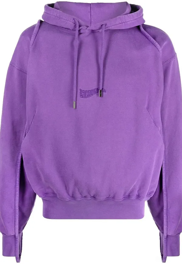 Jacquemus Camargue hoodie med dragsko - Lila