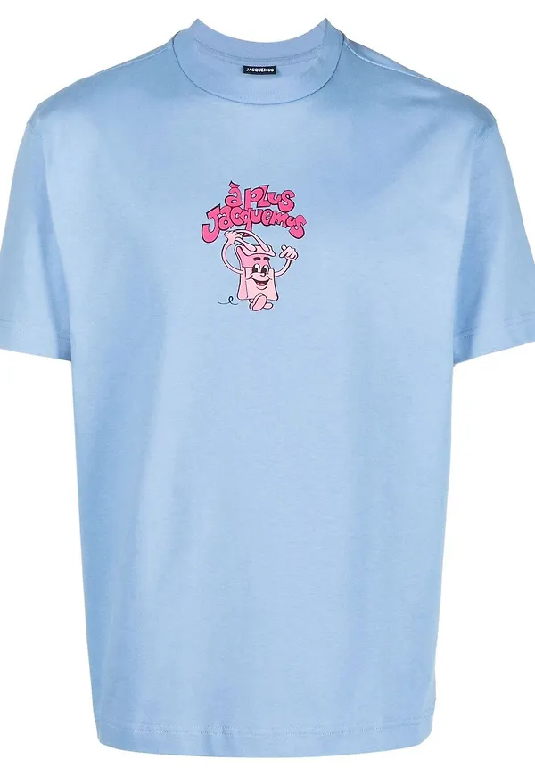 Jacquemus Chiquito t-shirt med tryck - Blå