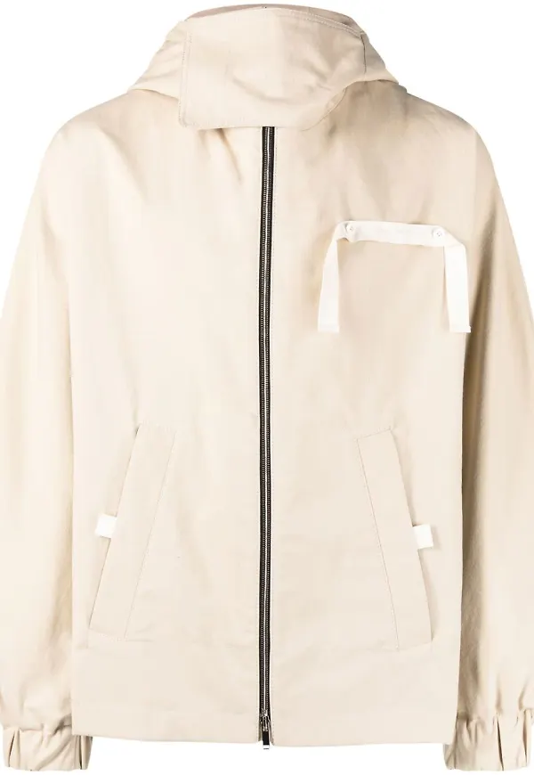 Jacquemus Cinta jacka med huva - Neutral