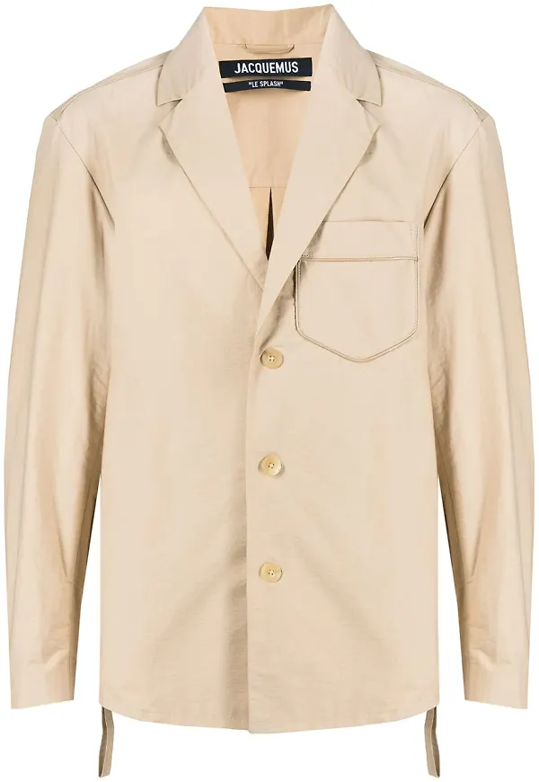 Jacquemus enkelknäppt blazer - Brun