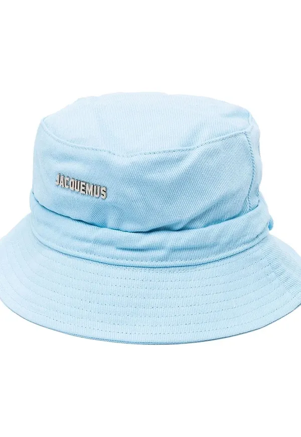 Jacquemus fiskehatt med logotyp - Blå