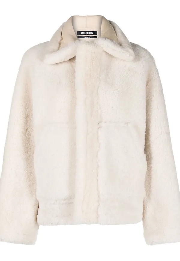 Jacquemus fårskinnsjacka - Vit