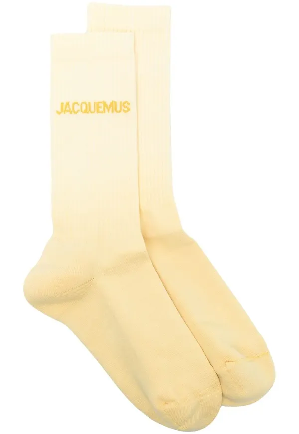 Jacquemus gradient-effect ankle socks - Gul