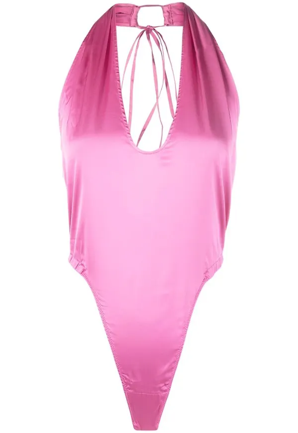 Jacquemus halterneck-croptop - Rosa