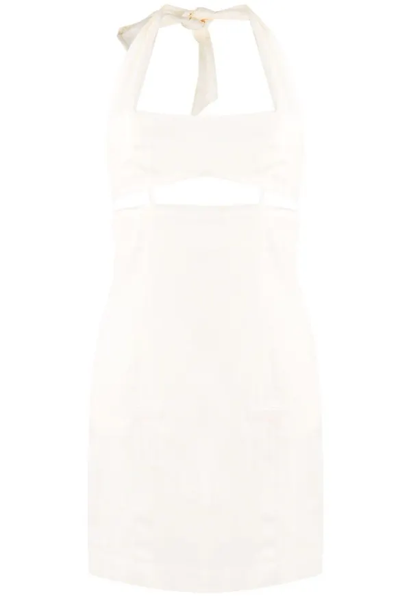 Jacquemus halterneck-klänning med utskuren detalj - Neutral
