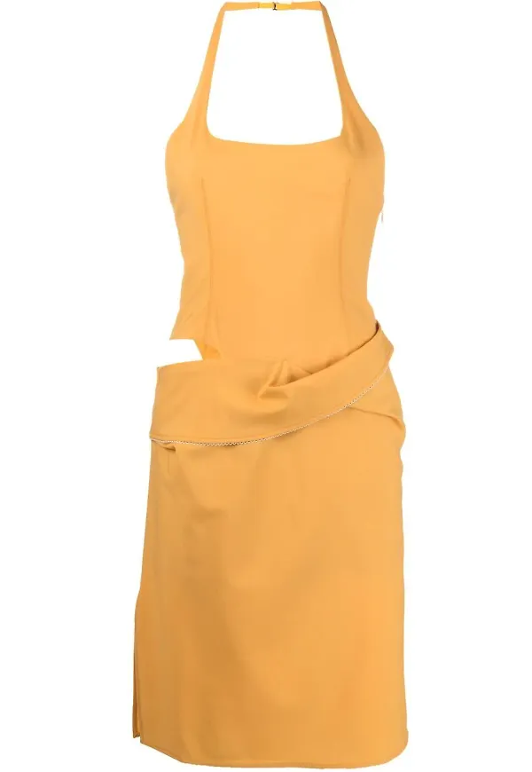Jacquemus Hielo slipklänning - Orange