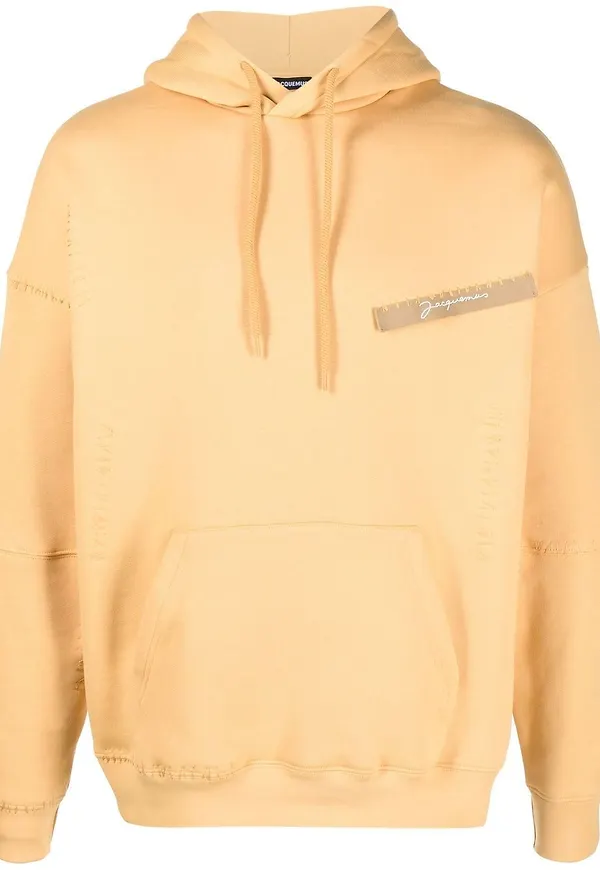 Jacquemus hoodie med stygndetalj - Gul
