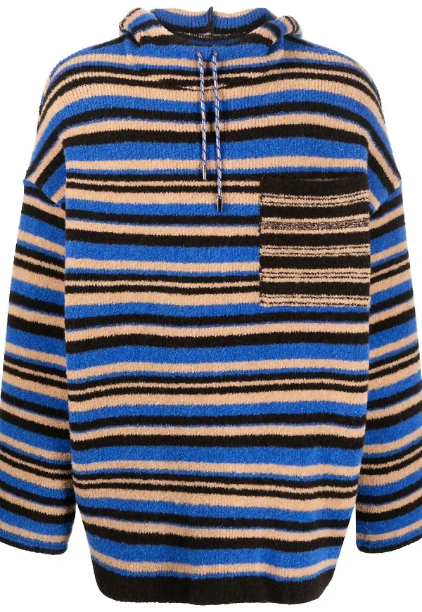 Jacquemus hoodie med tryck - Blå