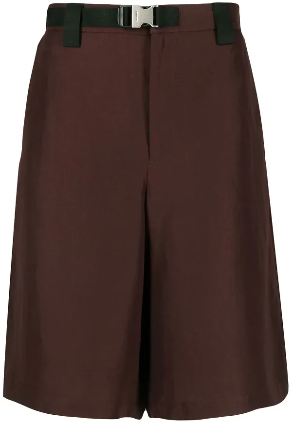 Jacquemus knälånga shorts - Brun