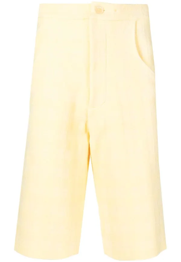 Jacquemus knälånga shorts - Gul