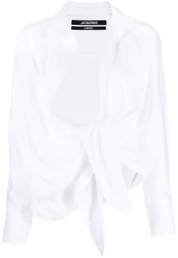 Jacquemus La chemise Bahia blus - Vit