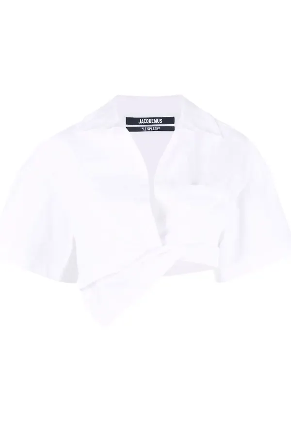 Jacquemus La Chemise Capri kort skjorta - Vit
