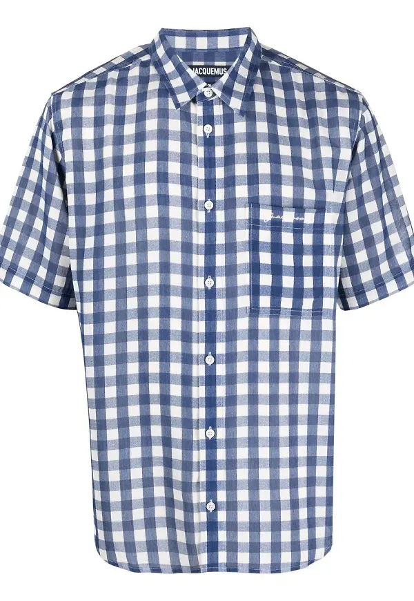 Jacquemus La Chemise Jean bowlingskjorta - Blå