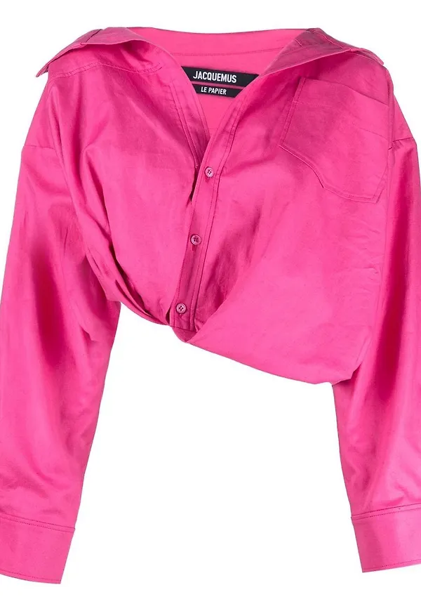Jacquemus La Chemise Mejean blus - Rosa