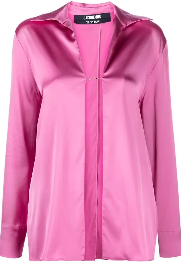 Jacquemus La chemise Notte skjorta med logotypplakett - Rosa