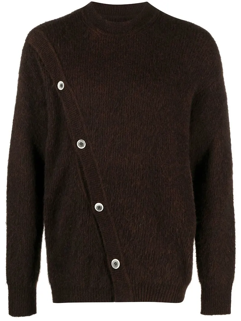 Jacquemus La Pau asymmetrisk kofta - Brun