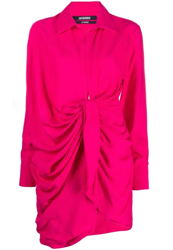 Jacquemus La Robe Bahia klänning - Rosa