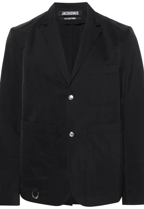 Jacquemus La Veste Jean enkelknäppt blazer - Svart