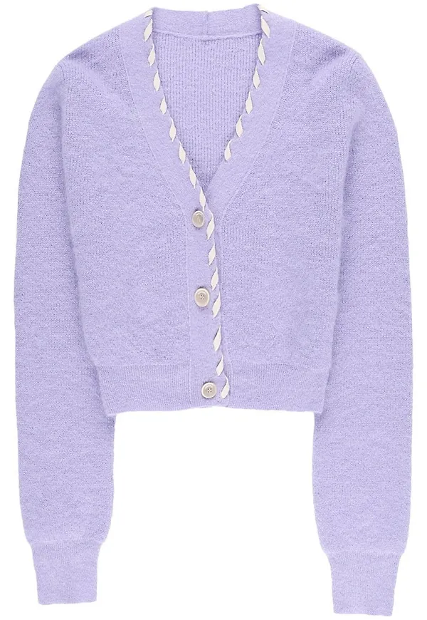 Jacquemus Lazo flätad kofta - Lila