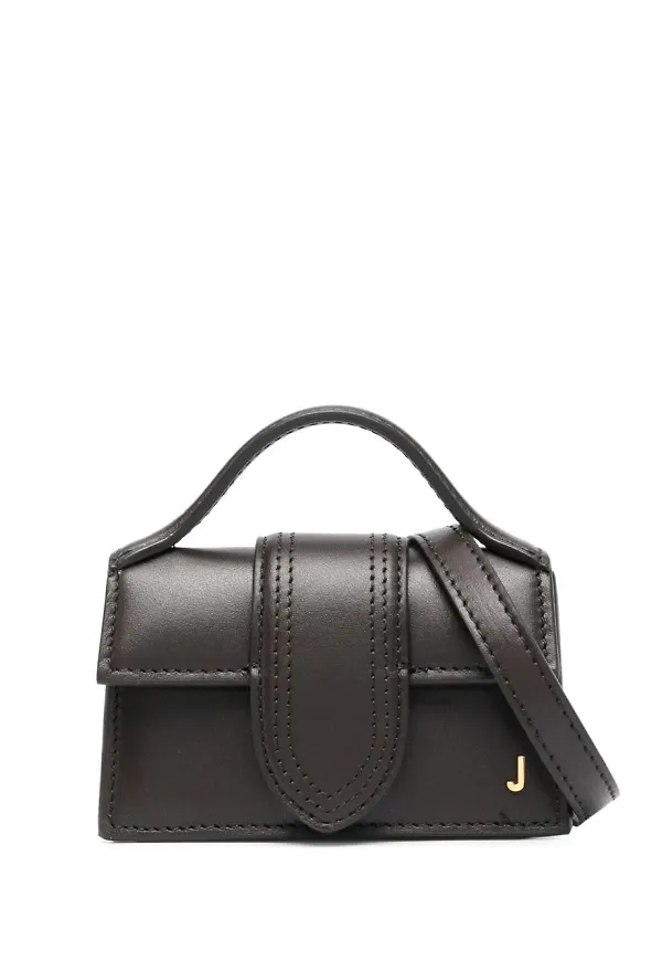 Jacquemus Le Bambino läder väska - Brun
