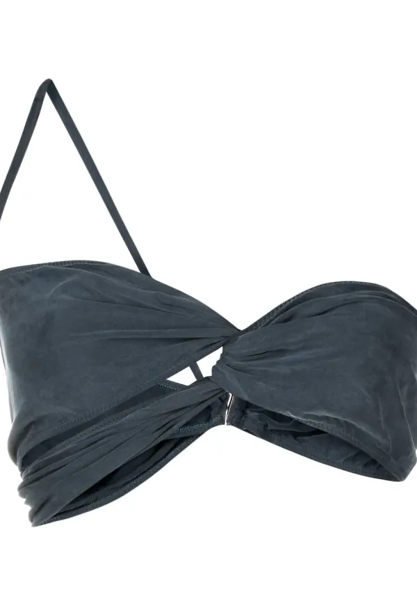Jacquemus Le Bandeau asymmetrisk topp - Blå