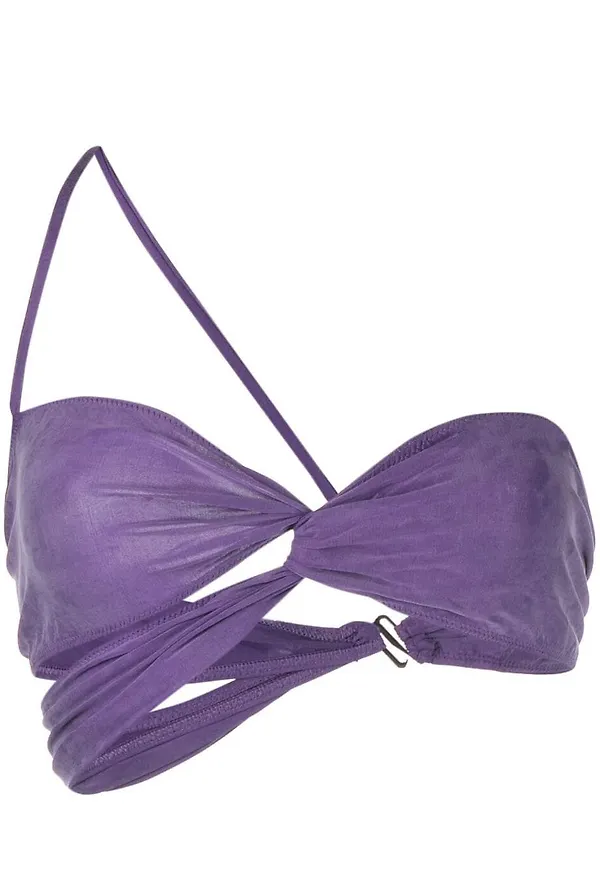 Jacquemus Le Bandeau asymmetrisk topp - Lila