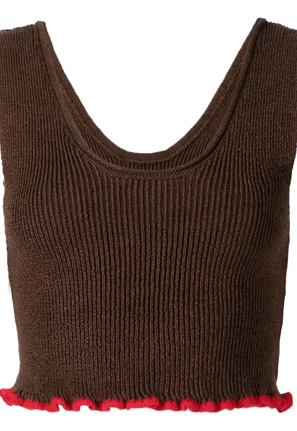 Jacquemus Le bandeau Santon croptop - Brun