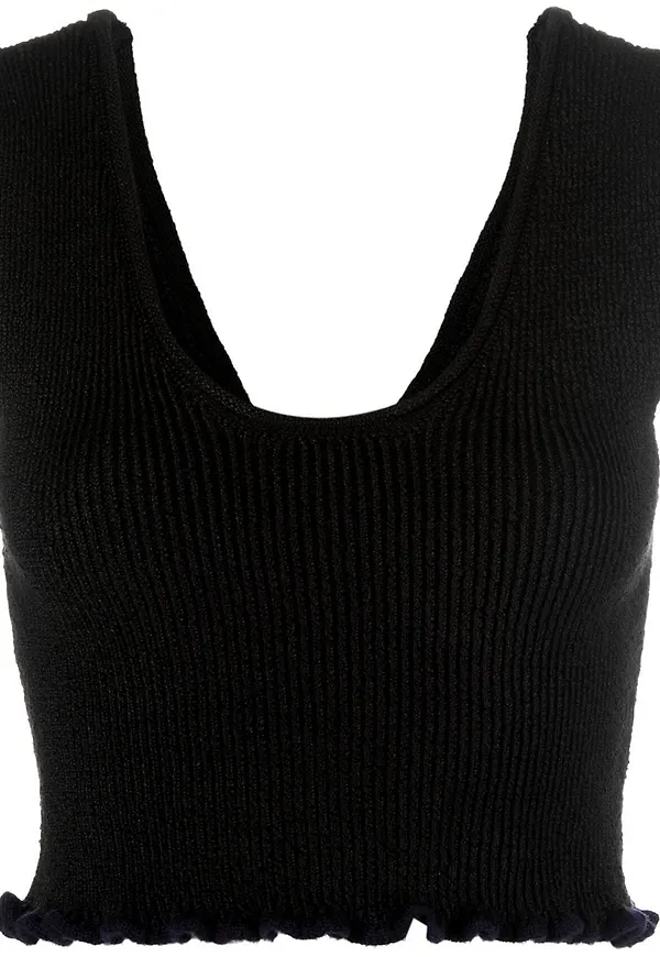 Jacquemus Le bandeau Santon linne - Svart