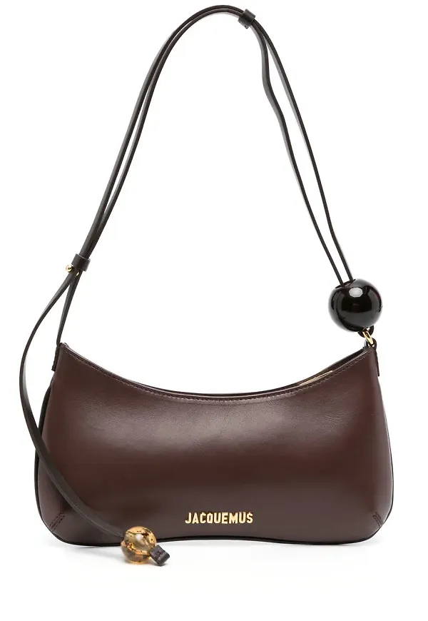Jacquemus Le Bisou Perle axelväska - Brun
