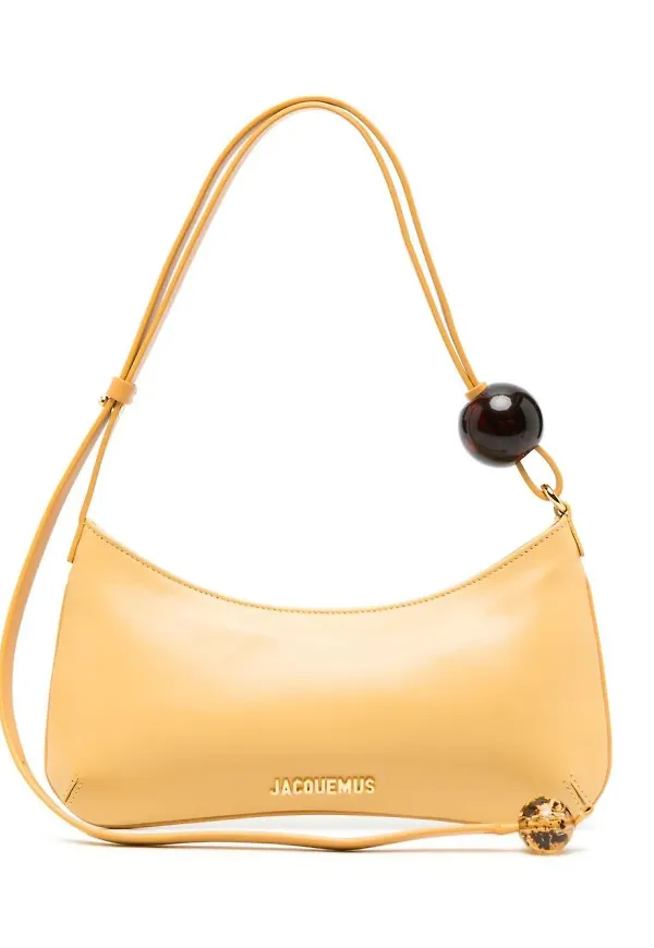 Jacquemus Le Bisou Perle axelväska - Gul