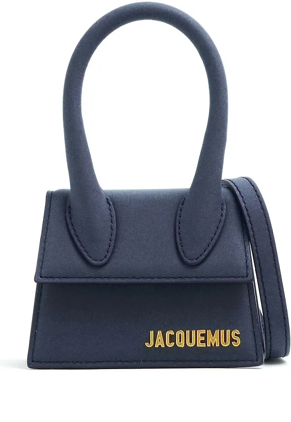 Jacquemus Le Chiquito Noeud axelväska - Blå