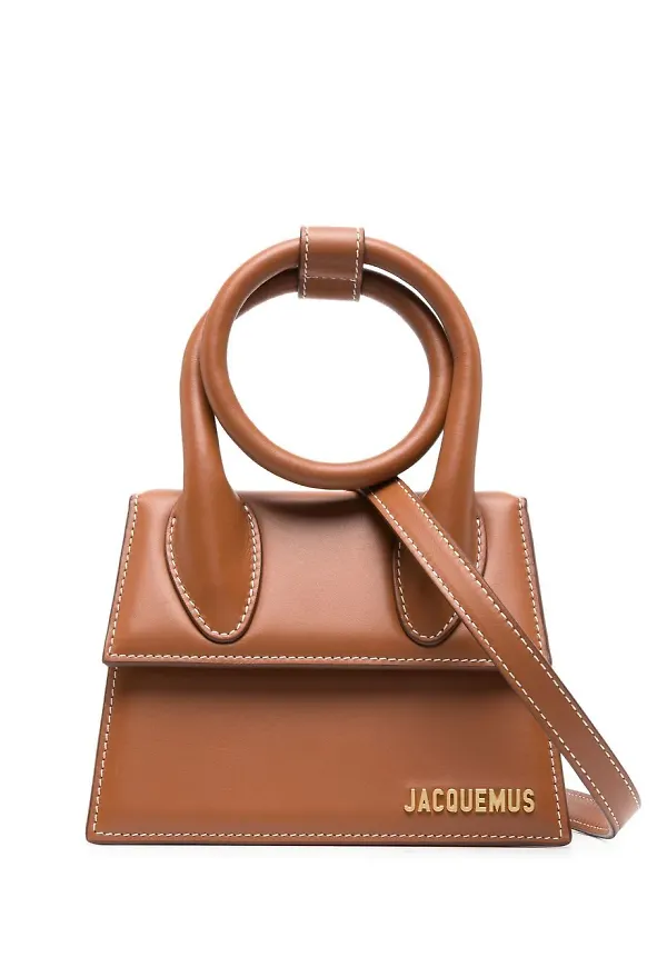 Jacquemus Le Chiquito Noeud axelväska - Brun