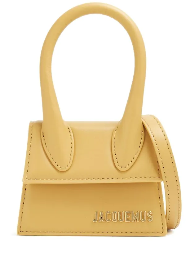 Jacquemus Le Chiquito Noeud axelväska - Gul