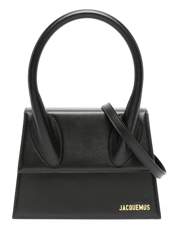Jacquemus Le Grande Chiquito totebag med logotypplakett - Svart