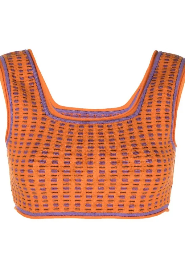 Jacquemus Le haut Macio croptop - Orange