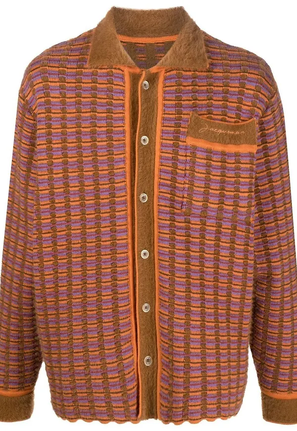 Jacquemus Le Macio knitted cadigan - Brun