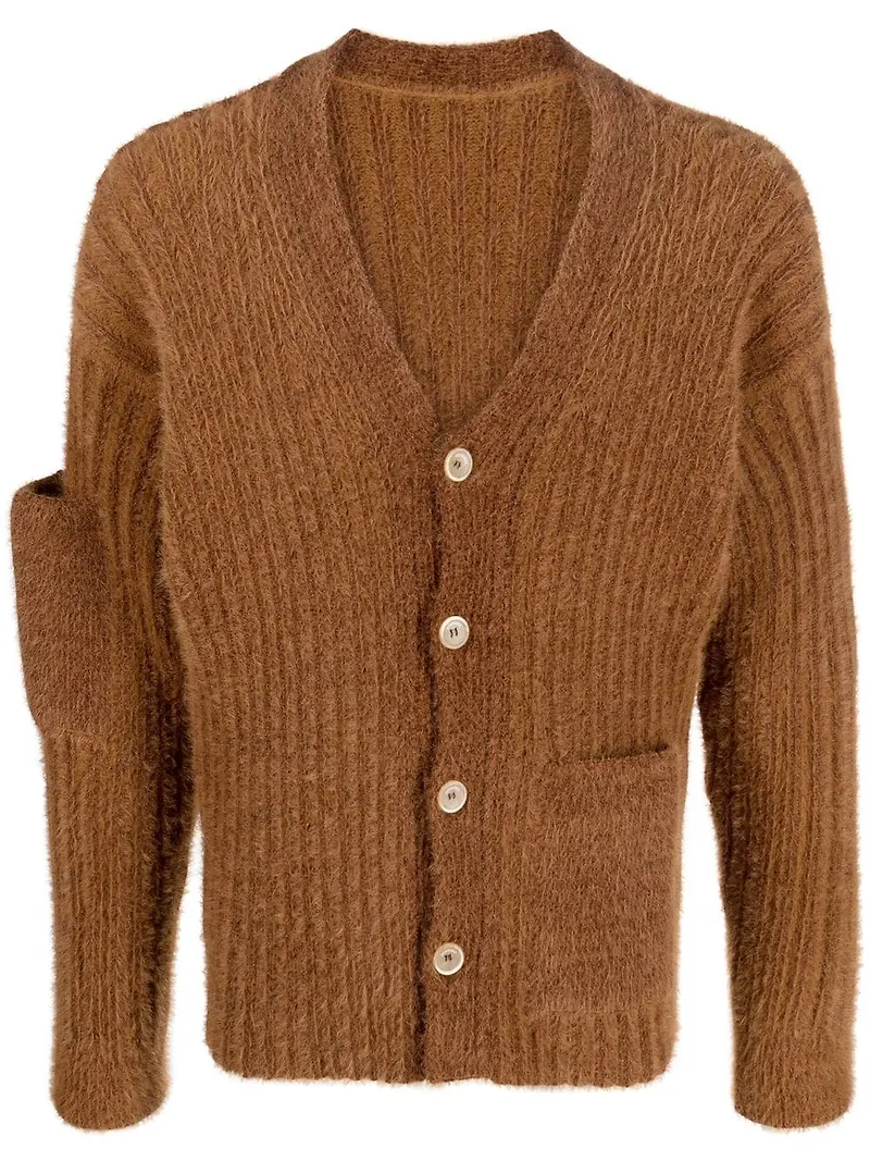 Jacquemus Le Neve kofta med knäppning - Brun