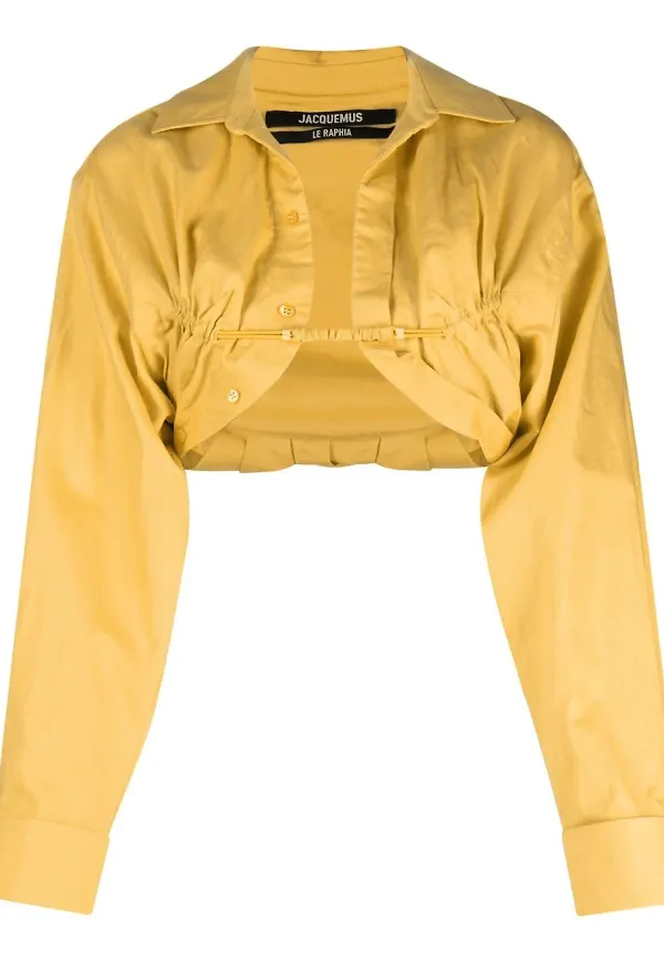 Jacquemus Le Papier boleroskjorta - Gul
