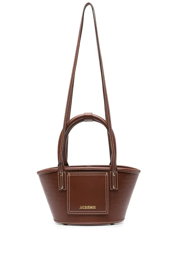 Jacquemus Le Petit Panier Soli Cuir leather tote bag - Brun