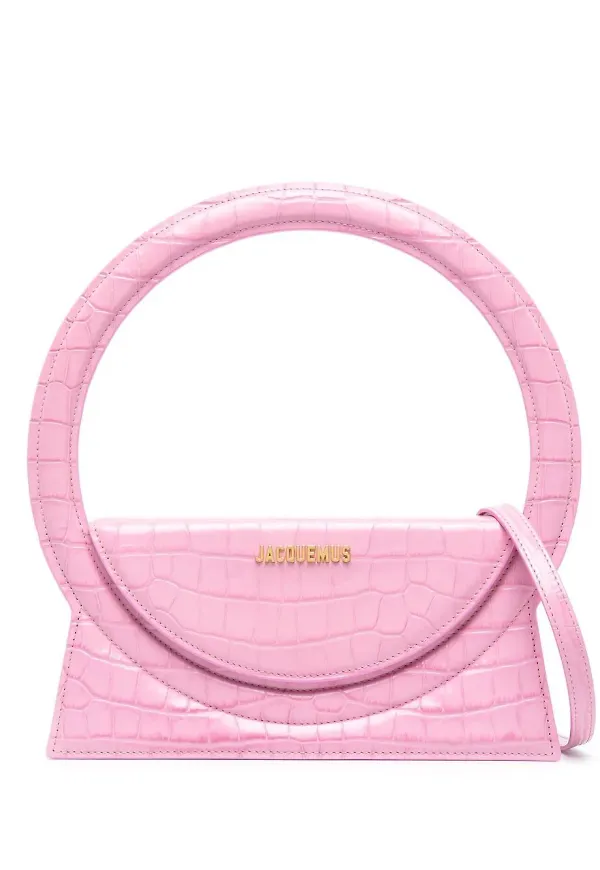Jacquemus Le Sac Rond axelväska - Rosa