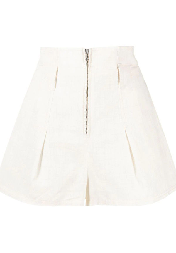 Jacquemus Le Santon shorts med hög midja - Neutral