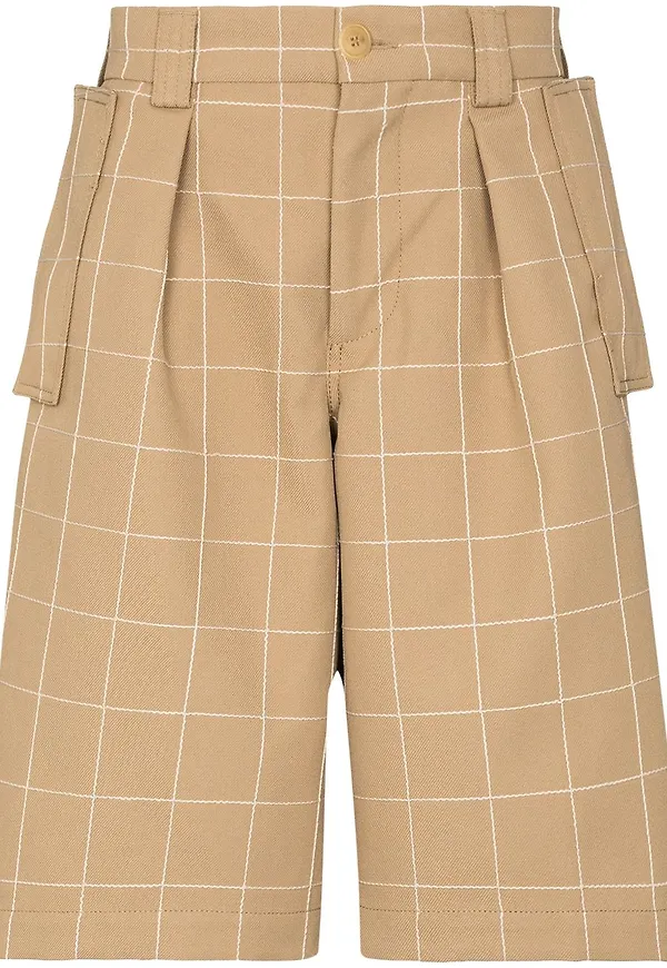 Jacquemus Le Short Quadri rutiga bermudashorts - Neutral