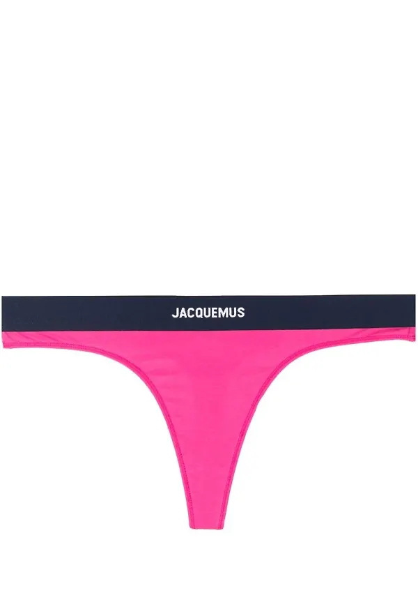 Jacquemus Le String stringtrosor med logotyp - Rosa