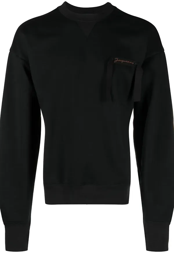 Jacquemus Le sweatshirt Col Rond - Svart