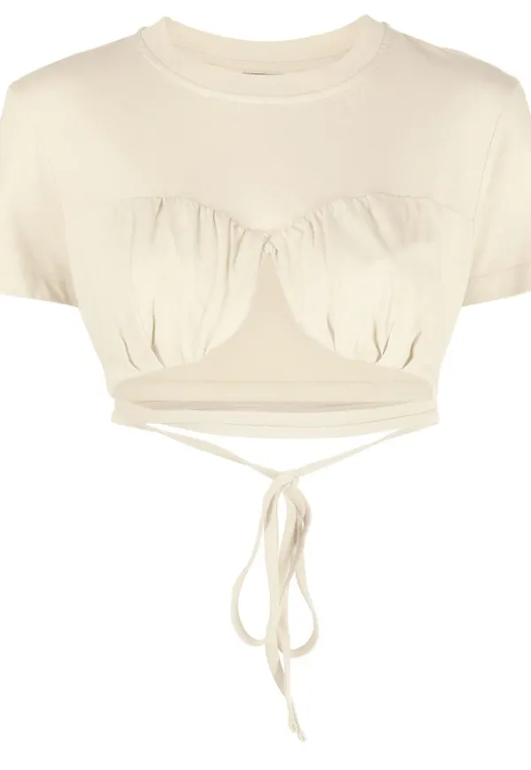 Jacquemus Le T-shirt Baci croptop - Grön