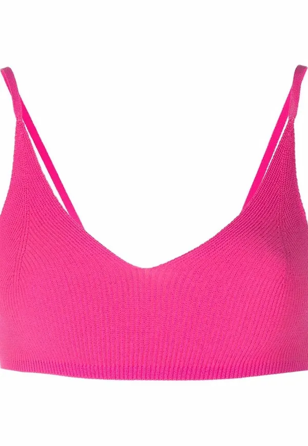 Jacquemus Le Valensole stickat croptop - Rosa