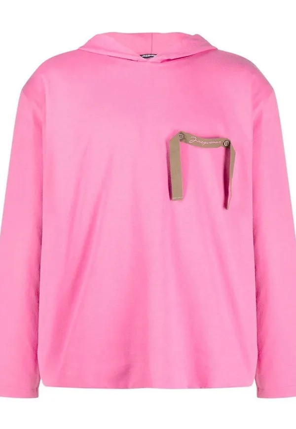 Jacquemus långärmad huvtröja - Rosa