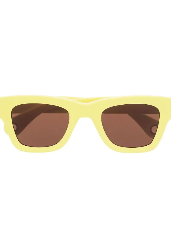 Jacquemus Nocio fyrkantiga solglasögon - Gul