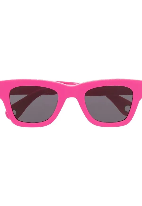 Jacquemus Nocio fyrkantiga solglasögon - Rosa
